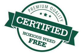 Standlee Certified Noxious Weed Free Badge.