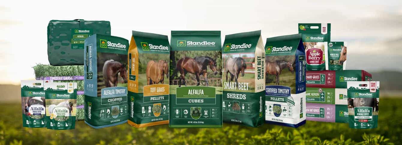 Standlee reveals new look forage packaging for horses.