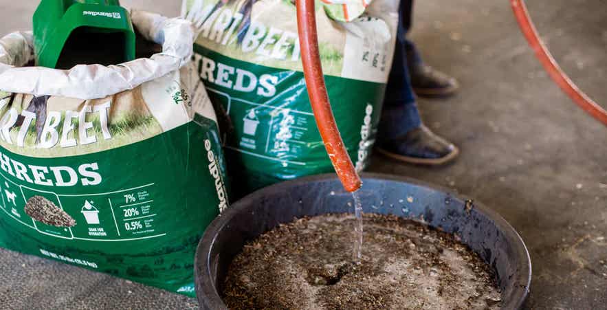 Soaking Standlee Forage