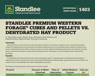 Preview of Forage Cubes And Pellets VS. Dehydrated Hay Product nutritional paper