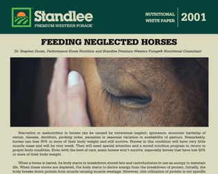 Preview of Feeding Neglected Horses nutritional paper