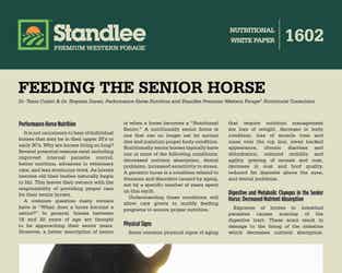 Preview of Feeding The Senior Horse nutritional paper