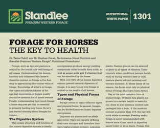 Preview of Forage For Horses - The Key To Health nutritional paper