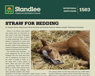 Preview of Is Straw Dangerous for Use as Horse Bedding nutritional paper