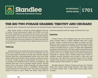 Preview of Timothy & Orchard Grass Nutritional Information nutritional paper