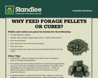Preview of Why Feed Forage Pellets or Cubes nutritional paper