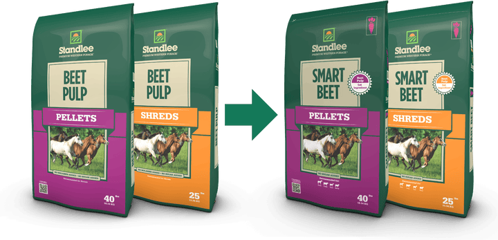 Standlee Beet Pulp Packaging - Before and After Comparison