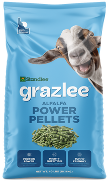 Grazlee Alfalfa Power Pellets bag.