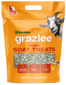 Grazlee Honey Goat Treats bag.