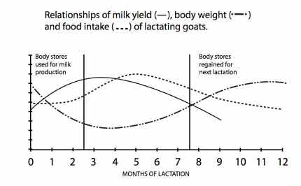 Milk yield chart