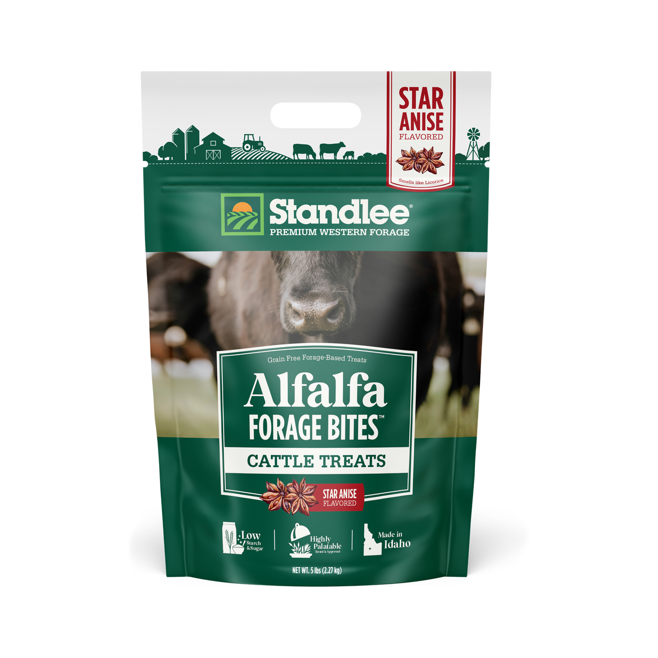 Alfalfa Forage Bites, Cattle Treats – Star Anise Flavored thumbnail #1