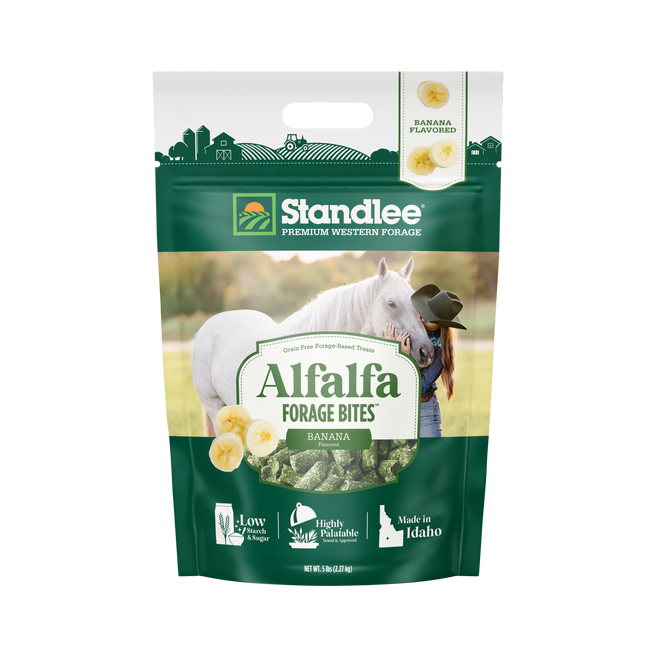 Alfalfa Forage Bites - Banana Flavored Horse Treats
