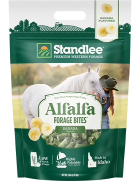 Alfalfa Forage Bites - Banana Flavored Horse Treats
