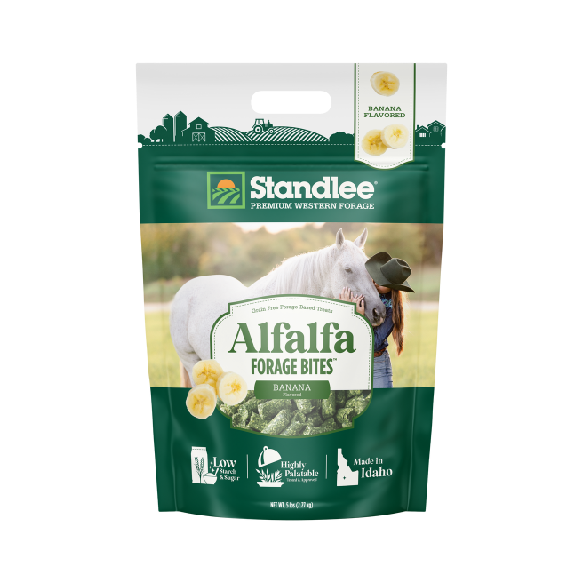 Alfalfa Forage Bites - Banana Flavored Horse Treats