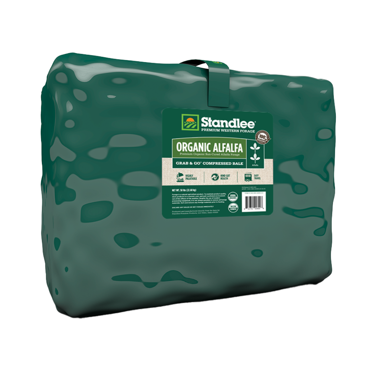 Organic Alfalfa Grab & Go Compressed Bale thumbnail #1