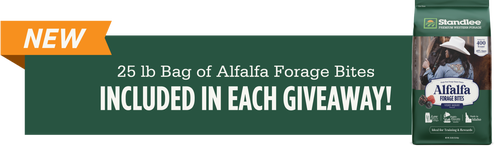 25lb bag of ALfalfa Foraage Bites included in each giveaway!