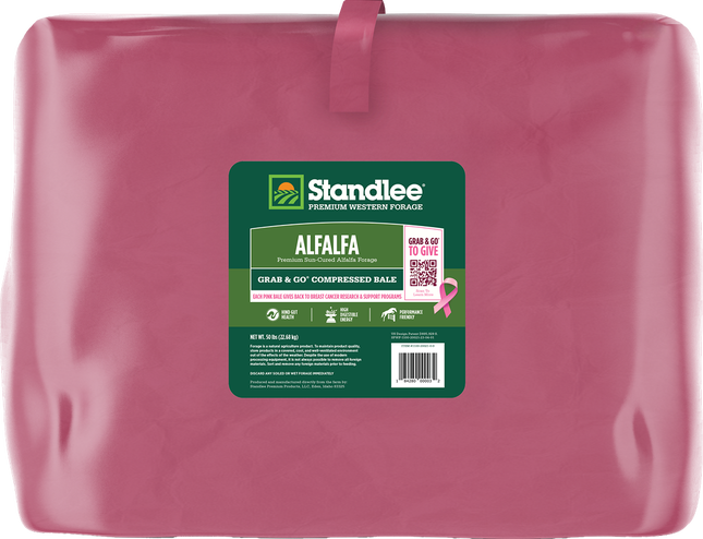 Standlee Pink Alfalfa Grab & Go Bale.